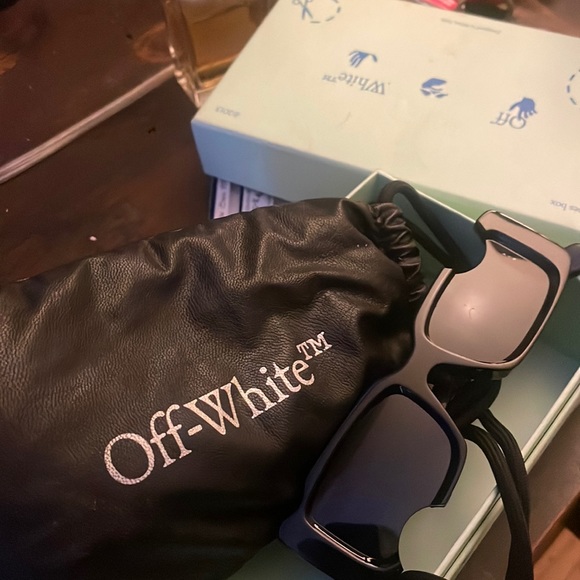 Black and White off white Cutout glasses